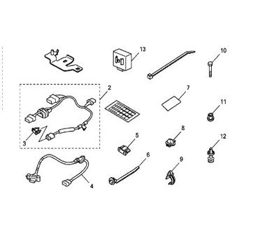Проводка фаркопа Honda 