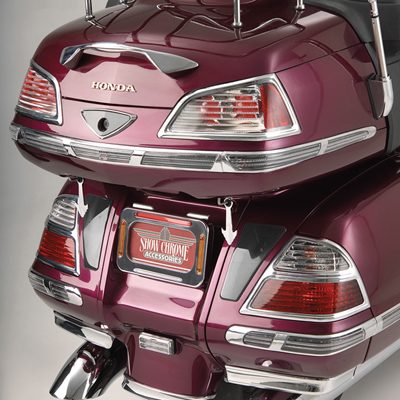 Молдинги на задний кофр с подсветкой (комплект) для Honda GL1800 Gold Wing  52-701A