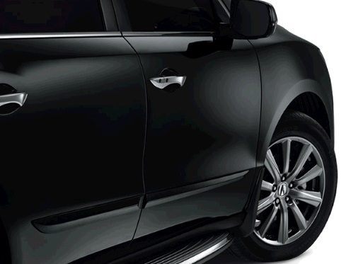 Молдинги на двери  Acura MDX 3  чёрные CRYSTAL BLACK PEARL (NH731P)