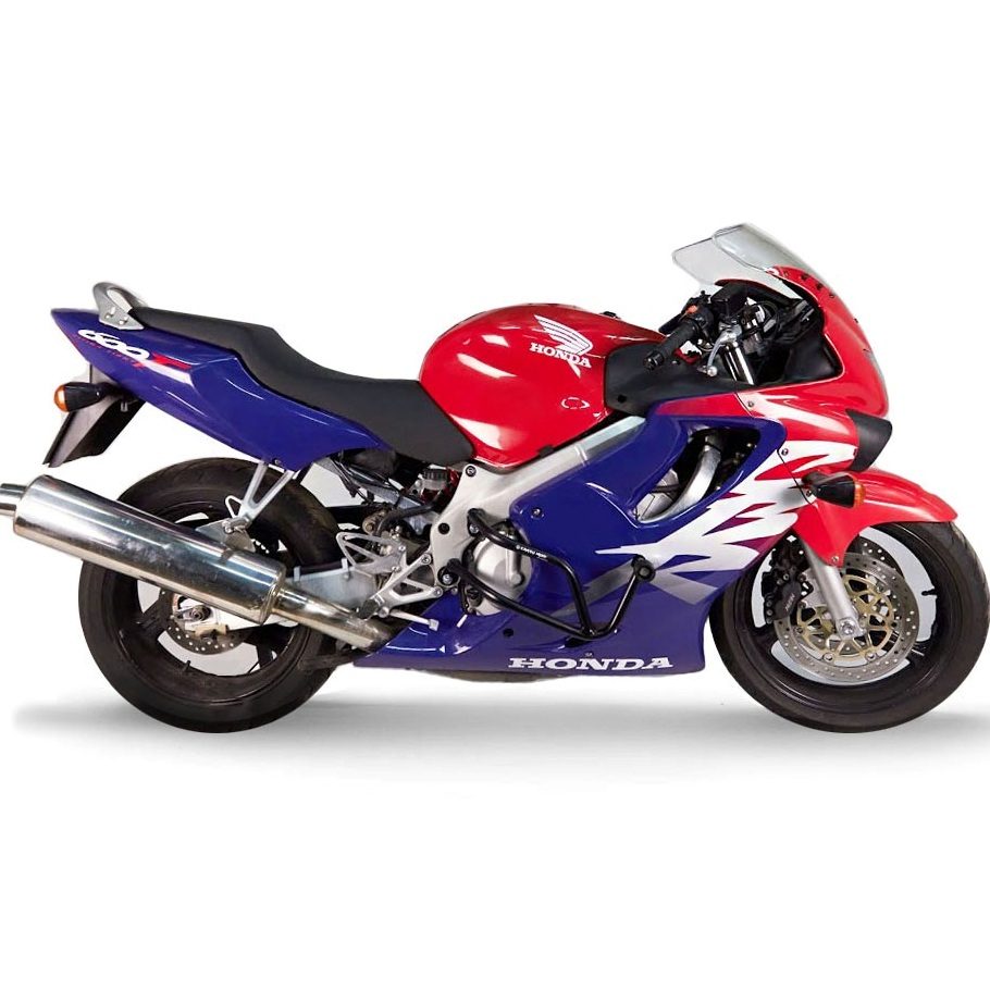Защитные дуги (клетка) + слайдеры Crazy Iron для мотоцикла Honda CBR600F4/F4i/Sport (3 точки опоры) (2001 - 2006)