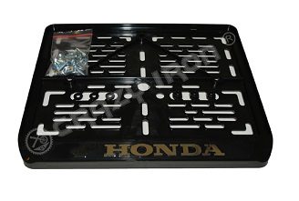 Рамка для номера Crazy Iron для мотоцикла Honda с логотипом