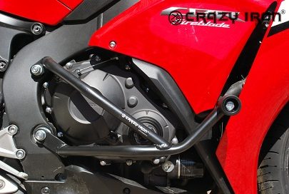 Защитные дуги + слайдеры Crazy Iron для мотоцикла Honda CBR1000RR Fireblade (2012 - 2015) (3 точки опоры) 