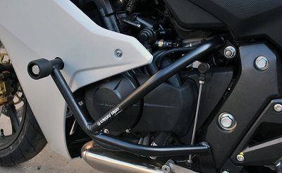 Защитные дуги + слайдеры Crazy Iron для мотоцикла Honda CBR600F (2011 - 2013) (3 точки опоры)