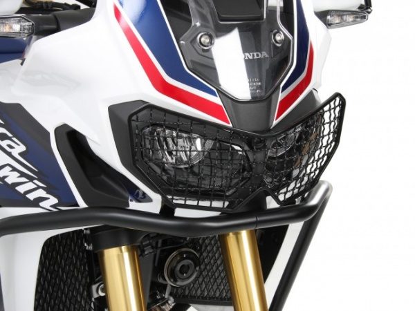 Защита фары алюминиевая Hepco & Becker (черная) для мотоцикла Honda CRF1000L Africa Twin